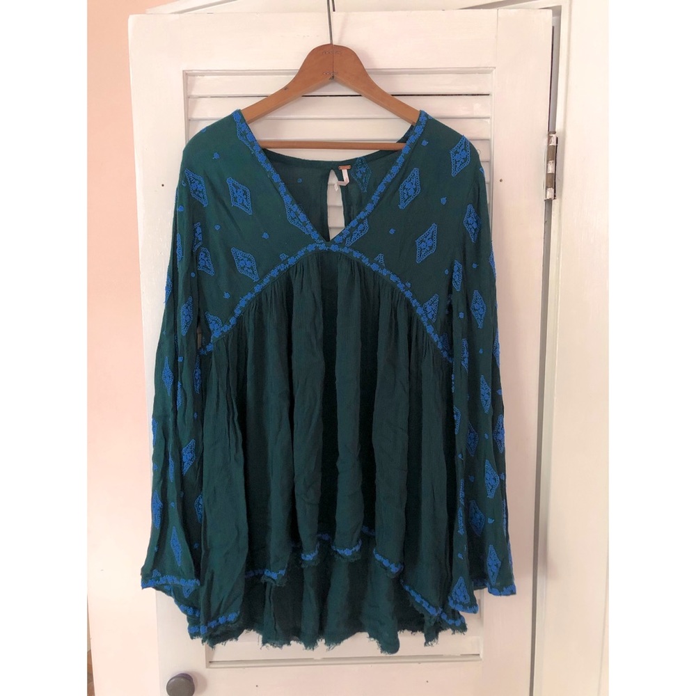 Free People Embroidered Top